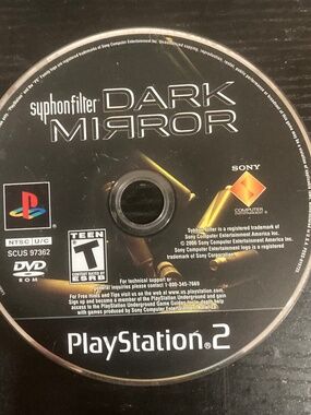 Syphon Filter: Dark Mirror (Sony PlayStation 2, 2007) Disc Only